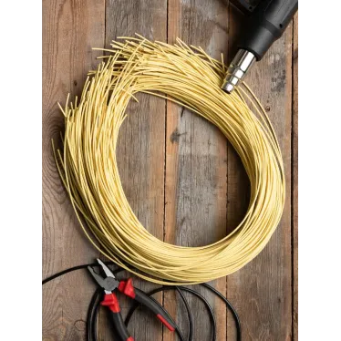 Трубка термоусаживаемая ТУТ нг 4/2 желтая в отрезках по 1м PROxima