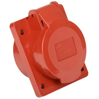 Розетка 415 скрытая с заземлением 3Р+РЕ+N 16А 380В IP44