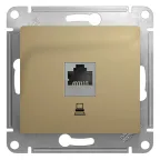                  GLOSSA Розетка компьютерная RJ45 категория 5е в рамку титан
               