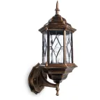 Светильник НБУ-60w вверх Е27 IP44 черный/золото