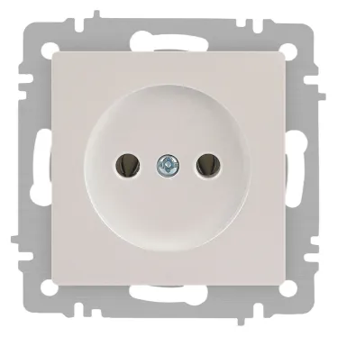 Розетка Intro Accent 6-201-06 2P, 16А-250В, IP20, СУ, перламутр