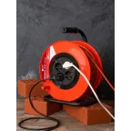 Удлинитель на катушке Атлант 2.0 4 гнезда 30м без заземления ПВС 2x0.75 6А/1.3кВт PROxima