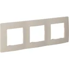 ETIKA Рамка 3 поста слоновая кость