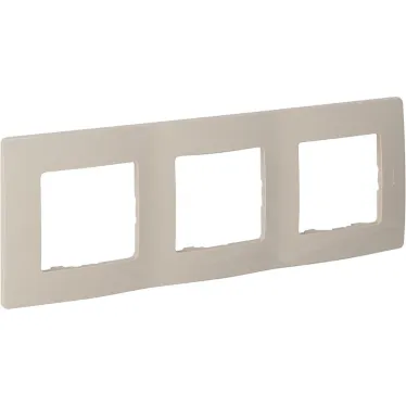 ETIKA Рамка 3 поста слоновая кость