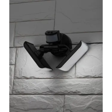 Фасадный светильник с двумя световыми панелями c выносной солн. бат., 2х50 LED, 600l ERAFS020-42