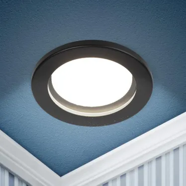 Встраиваемый светильник влагозащищенный KL95 SBK GX53 IP44 черный