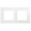 ETIKA Рамка 2 поста белая