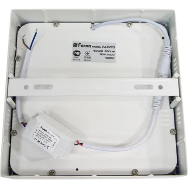 Светильник светодиодный ДПО-12w 4000K 960Лм квадратный белый