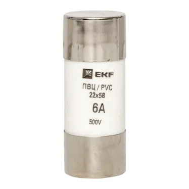 Плавкая вставка цилиндрическая ПВЦ (22х58) 6А PROxima