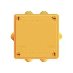 Коробка пластиковая FS с кабельными вводами и клеммниками, IP56,100х100х50мм, 5р, 450V,20A,10мм.кв