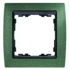 Рамка на 4 поста, S82, зеленая текстура - графит