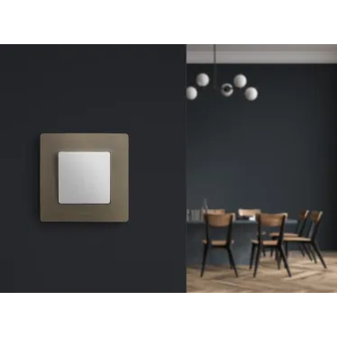 Выключатель одноклавишный, белый винтовые зажимы 10АХ