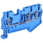 Клемма пружинная КПИ 3в-2,5 3 вывода 31А синий