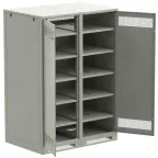 Шкаф LINEA B (пустой) 2000х1400х950мм двустворчатая металлическая дверь серый