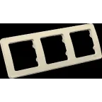 MASTER Рамка на 3 поста, слоновая кость