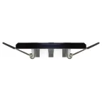 Светильник декор стекло квадрат MR16,12V/220V, 50W, хром/черный DK8 CH/BK