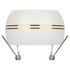 Светильник встраиваемый KL81 WH/GD алюминиевый GX53 белый/хром (40/960)