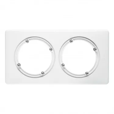 Рамка, двухпостовая, IP44, белый