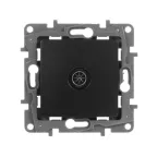 ETIKA Розетка телевизионная TV Звезда антрацит