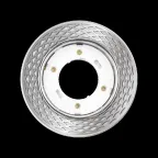 Светильник светодиодный ДВО-15W встраиваемый под лампу GX53 декоративный с доп. подсветкой MN21 хром без лампы