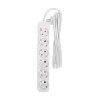 Удлинитель STANDARD 6 гнезд, 3 м, 3х1,0 мм2, с/з, белый