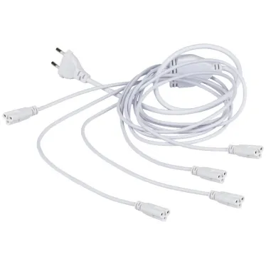 Разветвитель сетевой для фитолампы FITO 5х IEC C5 (3-pin) 2 м для подключения 5 светильников