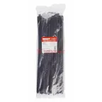 Хомут-стяжка кабельная нейлоновая 400x7,6 мм, черная, упаковка 100 шт, REXANT