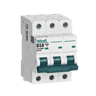 Выключатель автоматический 3P кривая B 50A 10кА ВА-105