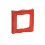 Рамка Levit 1 пост оранжевый / дымчатый чёрный