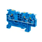 Клемма с 3-мя контактами push-in 2,5 кв.мм OptiClip СP-2,5-TRIPLET-I-BU-синий