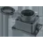Розетка Navigator 61 370 NCA-BLR1-01-16A-E-IP44-BL настенная с заземлением черная каучук