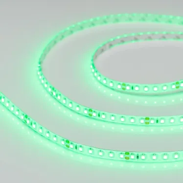 Лента герметичная RTW-SE-A120-8мм 24V Green (9.6 W/m, IP65, 2835, 5м) (-)