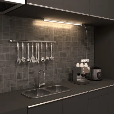 Светильник линейный светодиодный ДБО 12 Вт 1000 лм 4000К AC 220В IP20 870х22х33мм TL Elementary Gauss