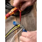 Шина нулевая N 63.08 (2 изолятора стойка) никель