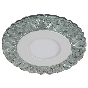 DK LED 16 SL/WH Точечные светильники светодиодный круглый белая подсветка 3+3W прозрачный/белый