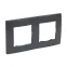 ETIKA Рамка 2 поста антрацит