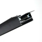 Шинопровод встраиваемый для трековых светильников 1м черный (в наборе токовод заглушка крепление)