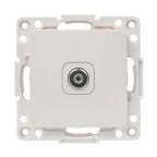 Стокгольм Механизм Розетки TV 1-местной проходной 75Ом 5-862МГц белый