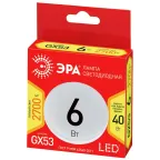 Лампа светодиодная ECO LED GX-6W-827-GX53 (диод, таблетка, 6Вт, тепл, GX53 (10/100/5600)