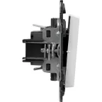 Valena LIFE Выключатель 10АХ 250В с подсветкой С лицевой панелью Белый