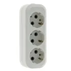 Колодка 3 гнезда с заземлением 16А Эксперт