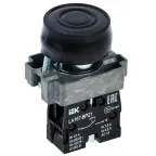 Кнопка LA167-BP21 d-22мм 1з черная