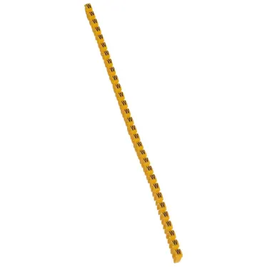 CAB3 Кольцо маркировочное 0.5-1.5мм (W) черное/желтое (300шт)