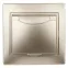 Розетка 2P+E Schuko с крышкой, 16А-250В, СУ, Plano, шампань, 1-203-04