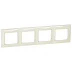 VALENA Рамка 4 поста горизонтальная слоновая кость