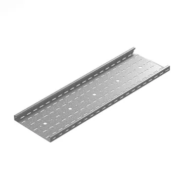 Промышленный лоток кабельный перфорированный 100х35х3000, толщина 2,0 мм, Сендзимир цинк
