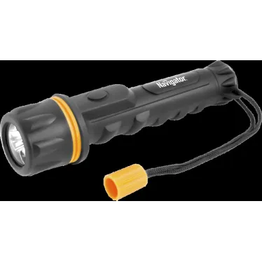 Фонарь светодиодный NPT-R06-2AA 0.5Вт LED 40лм 40м пластик+резина