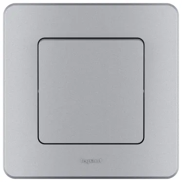 Выключатель одноклавишный - Legrand Inspiria - 10А 250В безвинтовые зажимы - алюминий