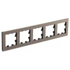 ATLASDESIGN NATURE рамка пятипостовая, МЕТАЛЛ ЛАТУНЬ