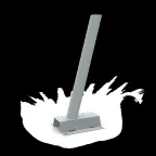 Кронштейн для уличных светильников на столб под бандажную ленту 122х150х400 D48 мм